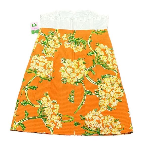 NWT Lilly Pulitzer Bowen Dress Lace By The Docks Nectar Orange, Size 8, NWT - Picture 3 of 12